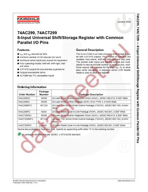 74ACT299PC datasheet  